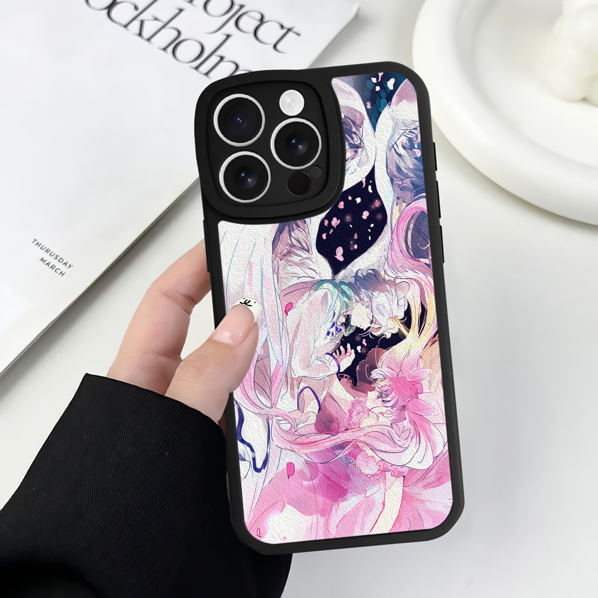（画像用） 美少女戦士セーラームーン Sailor Moon 【iPhone 16シリーズ対応】シリコンスマホケース（レザー調） 材質：シリコン